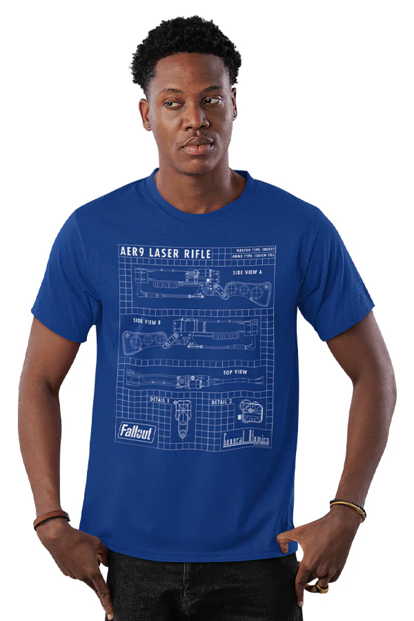Fallout Laser Rifle Schematics Tee - Image 3