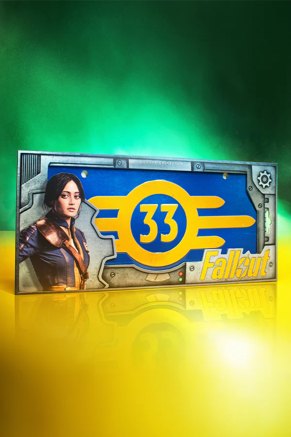 Fallout Series Vault 33 Metal License Plate - Image 2